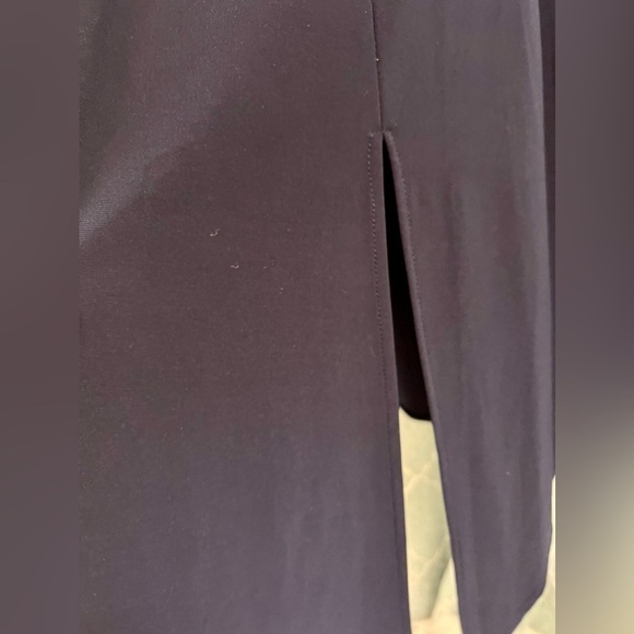 Eliza J Elbow Asymmetrical Hem Front Slit Midi Dress - Size 8 - Picture 9 of 11